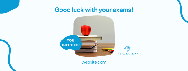 Good Luck With Your Exam Facebook Cover Design Image Preview