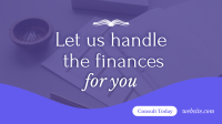 Finance Consultation Services Facebook Event Cover Design