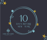 Starry New Year Countdown Facebook post Image Preview