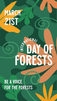Foliage Day of Forests Facebook story Image Preview