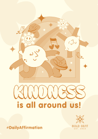 Cute Kindness Everywhere Poster Image Preview