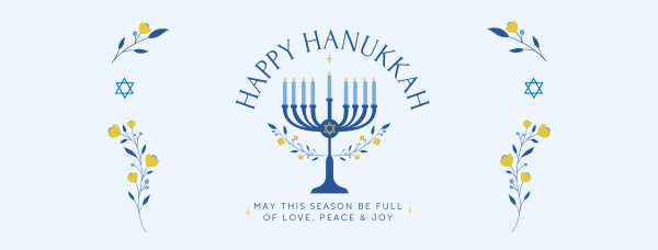 Happy Hanukkah Facebook Cover Design Image Preview