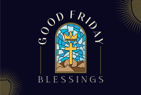 Good Friday Blessings Pinterest Cover Design