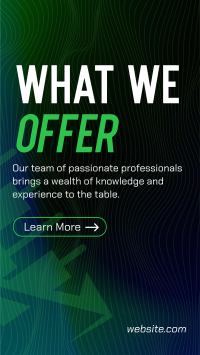 Passionate Professionals Offerings Instagram story Image Preview