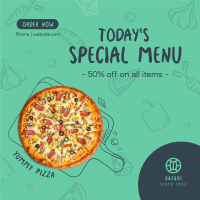 Today's Special Pizza Instagram post Image Preview
