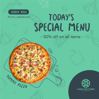 Today's Special Pizza Instagram Post Preview