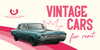 Vintage Car Rental Twitter post Image Preview