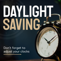 Daylight Saving Reminder Instagram post Image Preview