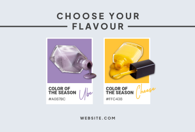 Choose Your Flavour Pinterest board cover Image Preview