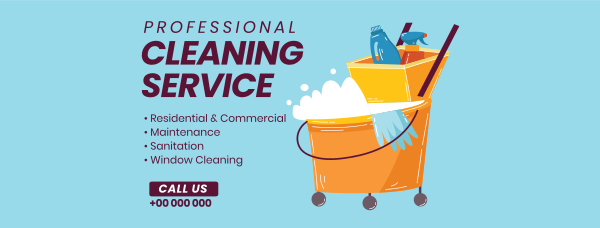 Cleaning Professionals Facebook Cover Design Image Preview