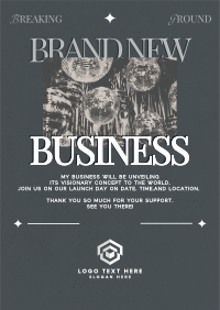 Retro Minimalist New Business Flyer Preview