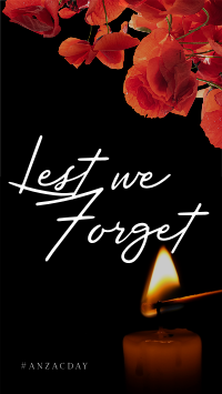Red Poppies Anzac Day Facebook Story Design