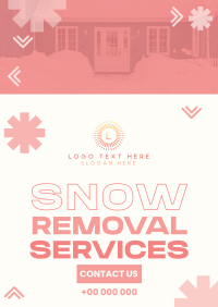 Snowy Snow Removal Flyer Design