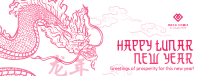 Prosperous Lunar New Year Facebook Cover Design