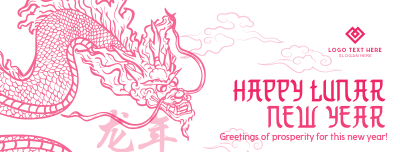Prosperous Lunar New Year Facebook cover Image Preview