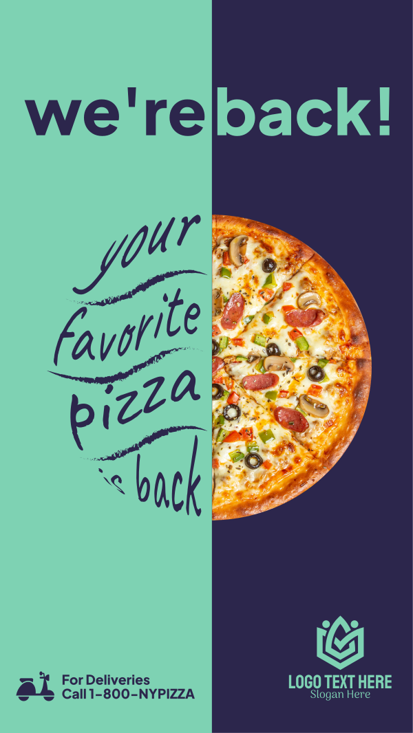 Italian Pizza Chain Instagram Story Design
