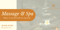 Zen Massage Services Twitter Post Design