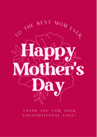 To The Best Mom Flyer Image Preview