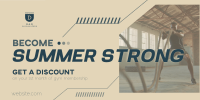 Summer Fitness Promo Twitter Post Image Preview