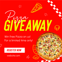 Pizza Giveaway Instagram Post Design