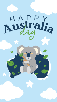 Koala Australia Day TikTok video Image Preview