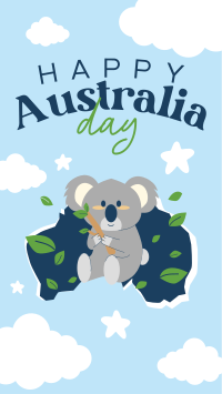 Koala Australia Day TikTok Video Image Preview