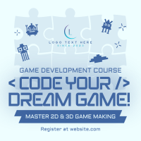 Game Making Course Instagram Post Design