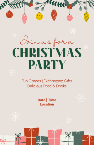 Christmas Party Invitation Image Preview