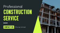 Construction Builders Facebook Event Cover Design