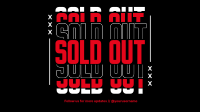 Sold Out Announcement Facebook event cover Image Preview