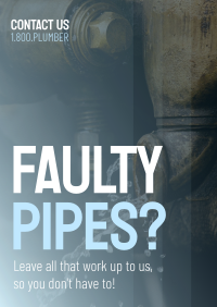 Faulty Pipes Flyer Design