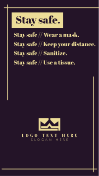 Stay safe Facebook story Image Preview