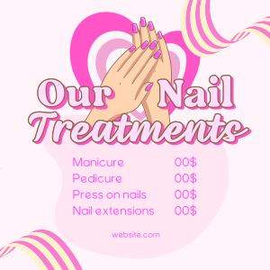 Nail Treatments List Instagram post Image Preview