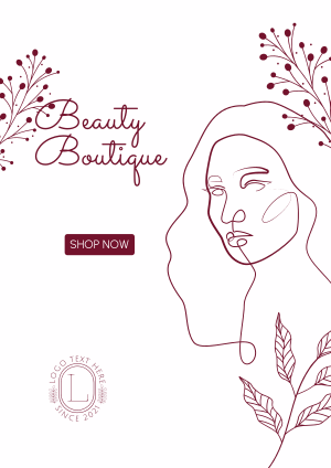 Women Beauty Boutique Flyer