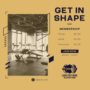 Gym Membership Instagram post