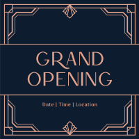Grand Opening Art Deco Instagram post Image Preview