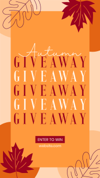 Cozy Leaves Giveaway Instagram Reel Image Preview