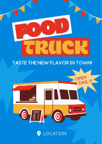 Playful Food Truck Festival Poster Image Preview