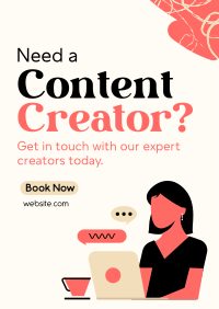 Need Content Creator Flyer Image Preview