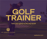 Golf Trainer Facebook Post Design