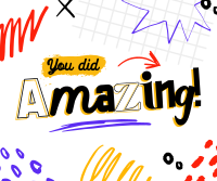You did amazing! Facebook post Image Preview