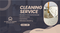 Professional Cleaning Service Facebook Event Cover Design