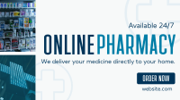 Online Pharmacy Business Facebook Event Cover Design