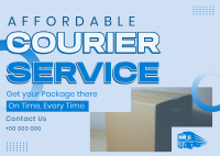 Affordable Courier Service Postcard Image Preview