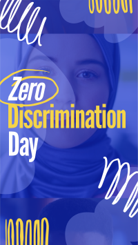 Zero Discrimination Day TikTok Video Design