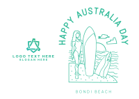 Bondi Beach Postcard Image Preview