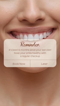 Dental Self-Care Reminder Facebook Story Design