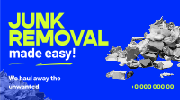 Professional Junk Removal Facebook event cover Image Preview