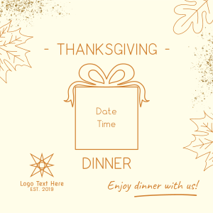 Thanksgiving Dinner Party Instagram post