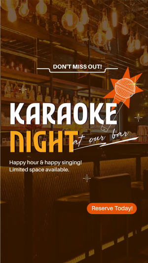 Reserve Karaoke Bar Instagram story Image Preview